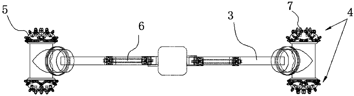 Machine for clearing crust in intelligent cement kiln