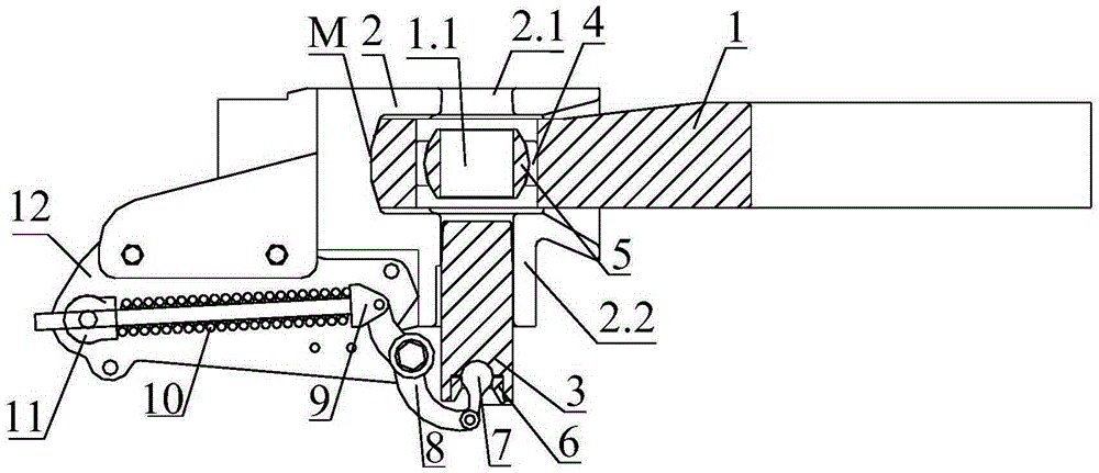 Coupling device for rail-road vehicle