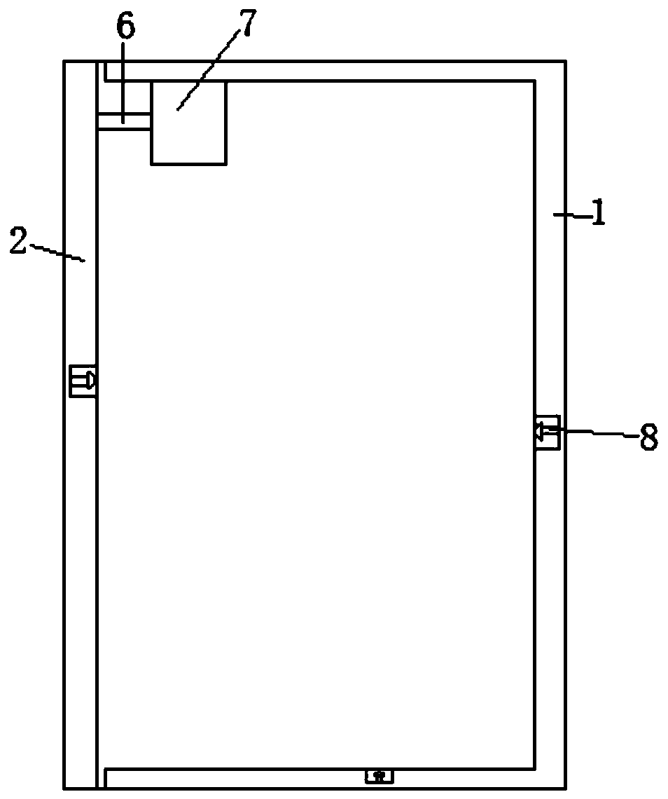 An electric cabinet with an energy-saving lamp and a safety protection structure for easy work