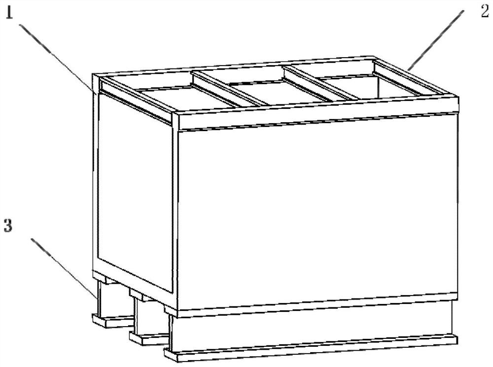 Structure and construction method of a steel-concrete composite structure aqueduct