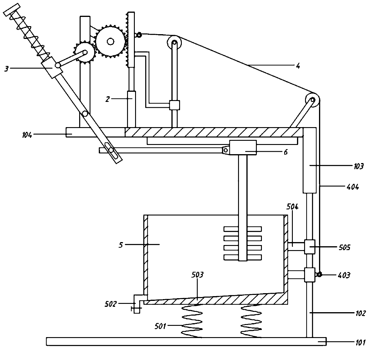 High-uniformity blending device for enzyme milk tea production