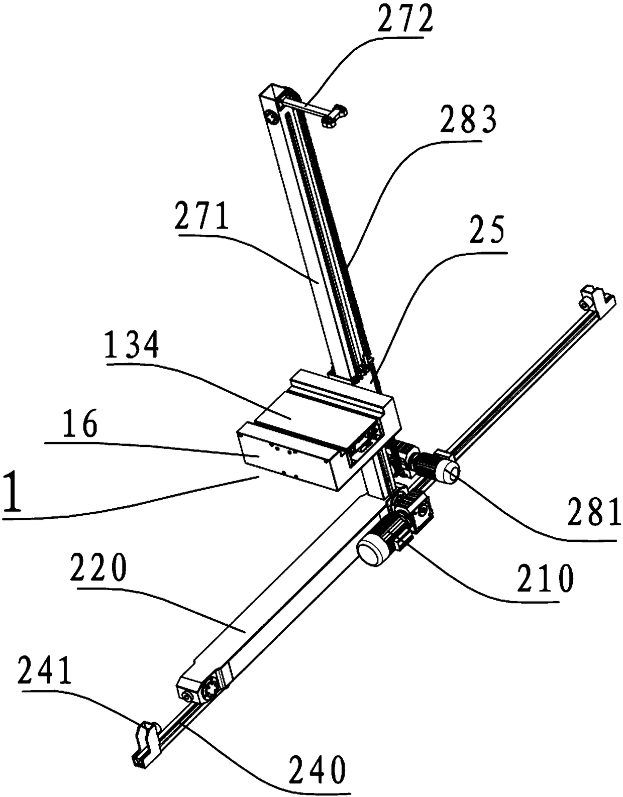 A palletizing process for goods