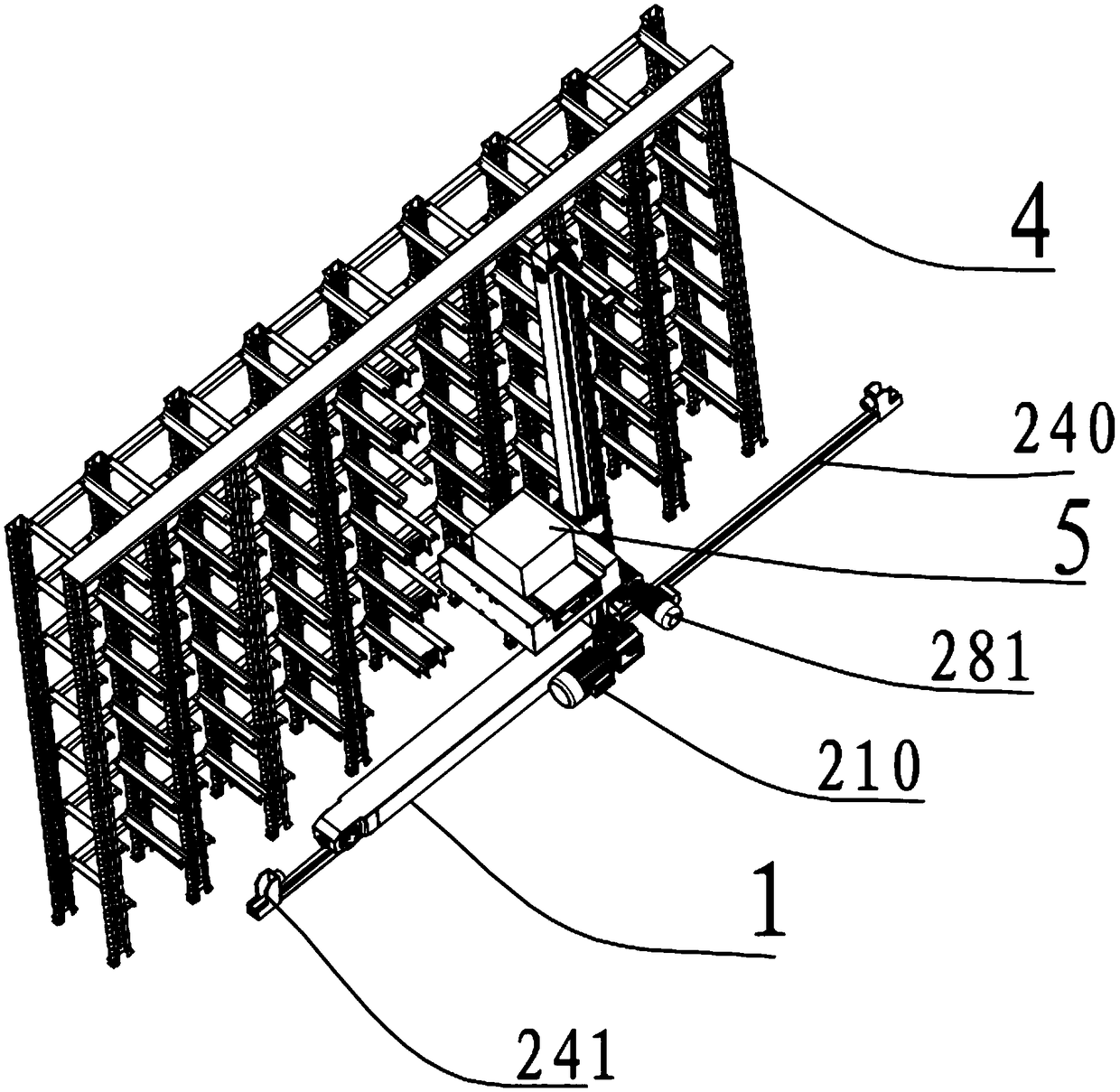 A palletizing process for goods