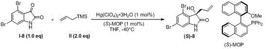 Method for preparing 3-allyl-3-hydroxy oxindole