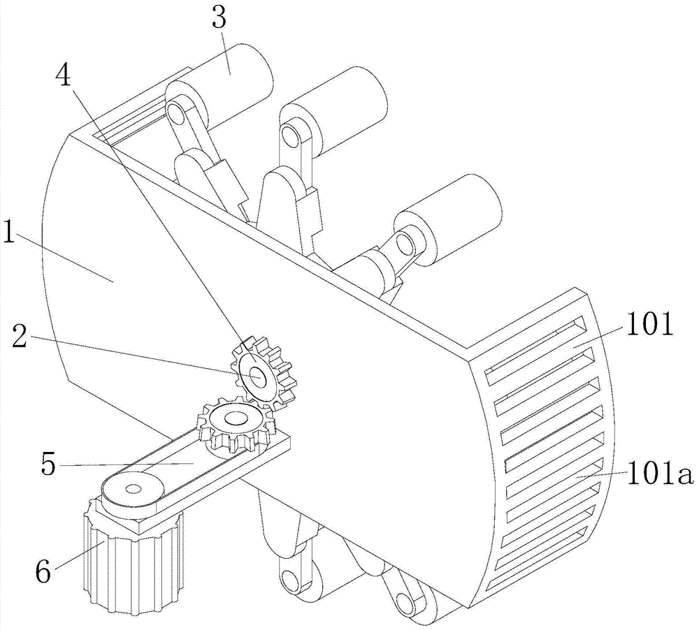 A line drawing device for a line drawing machine