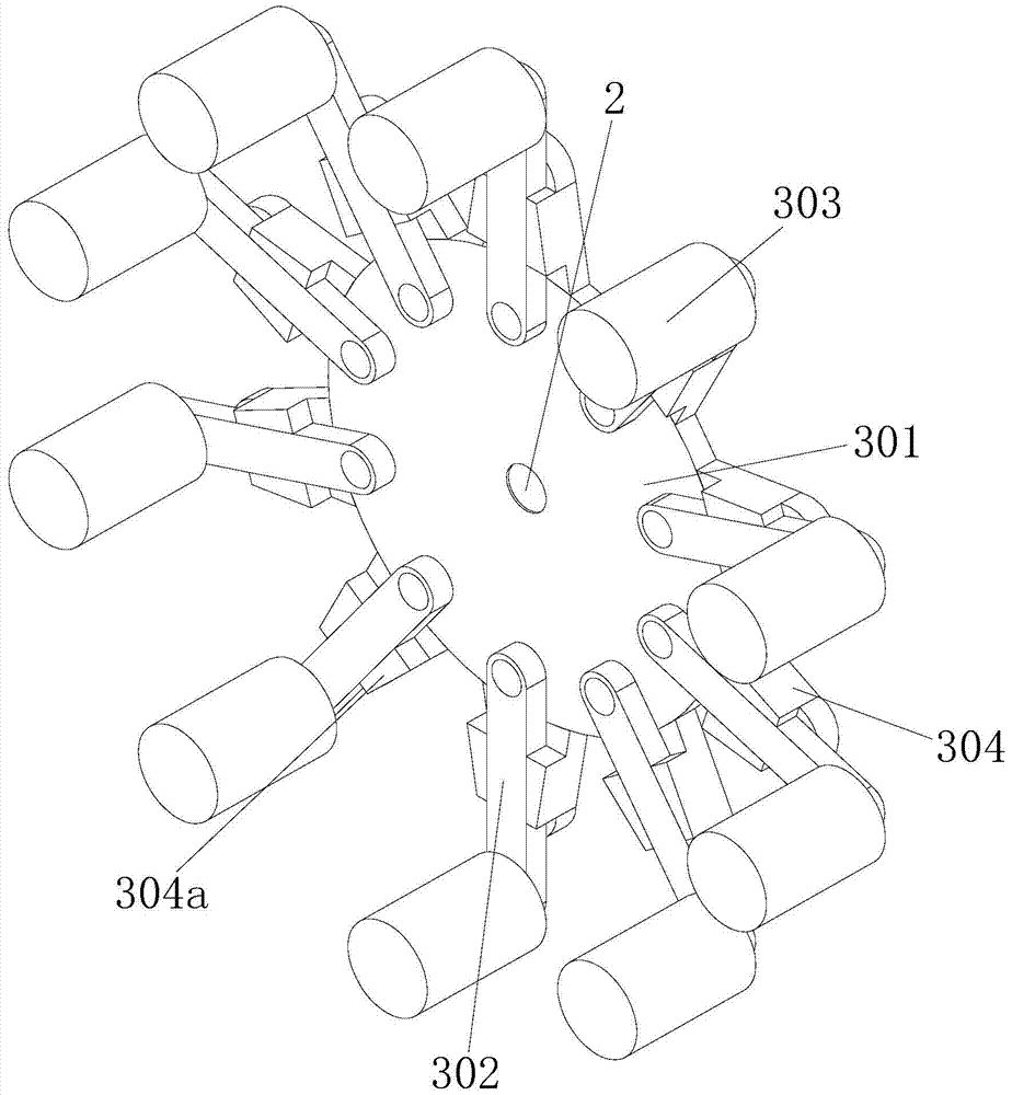 A line drawing device for a line drawing machine