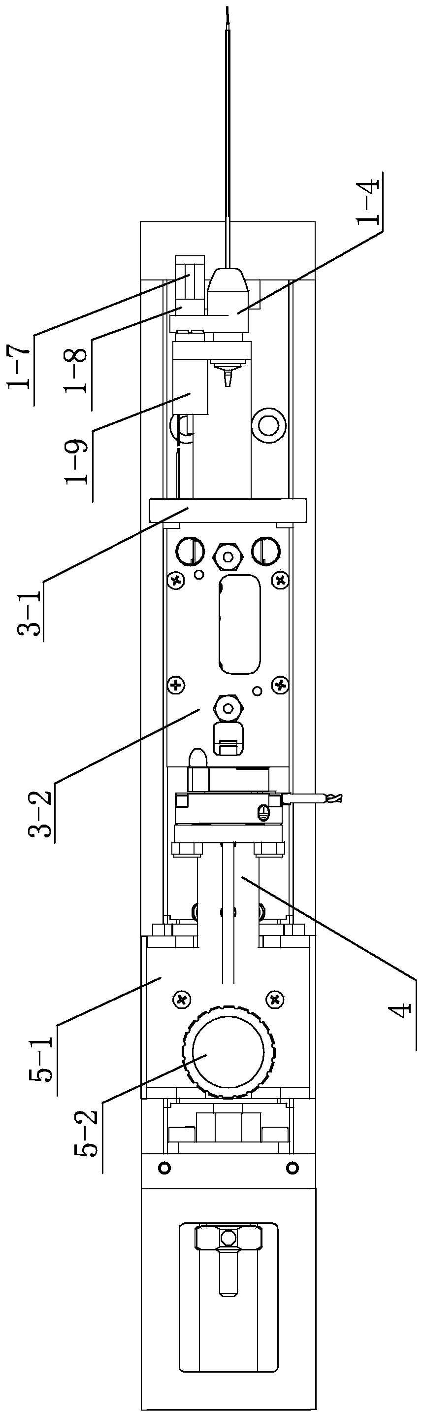 Retina blood vessel syringe for ophthalmic operation robot and injection method thereof