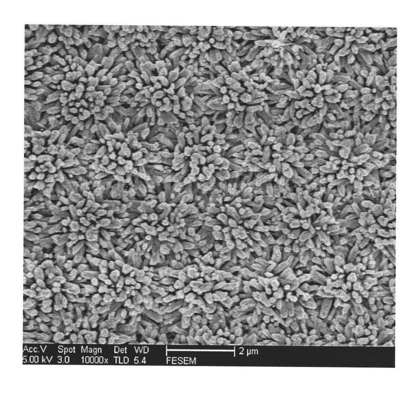 Zinc oxide micro/nano composite structure array film and preparation method thereof