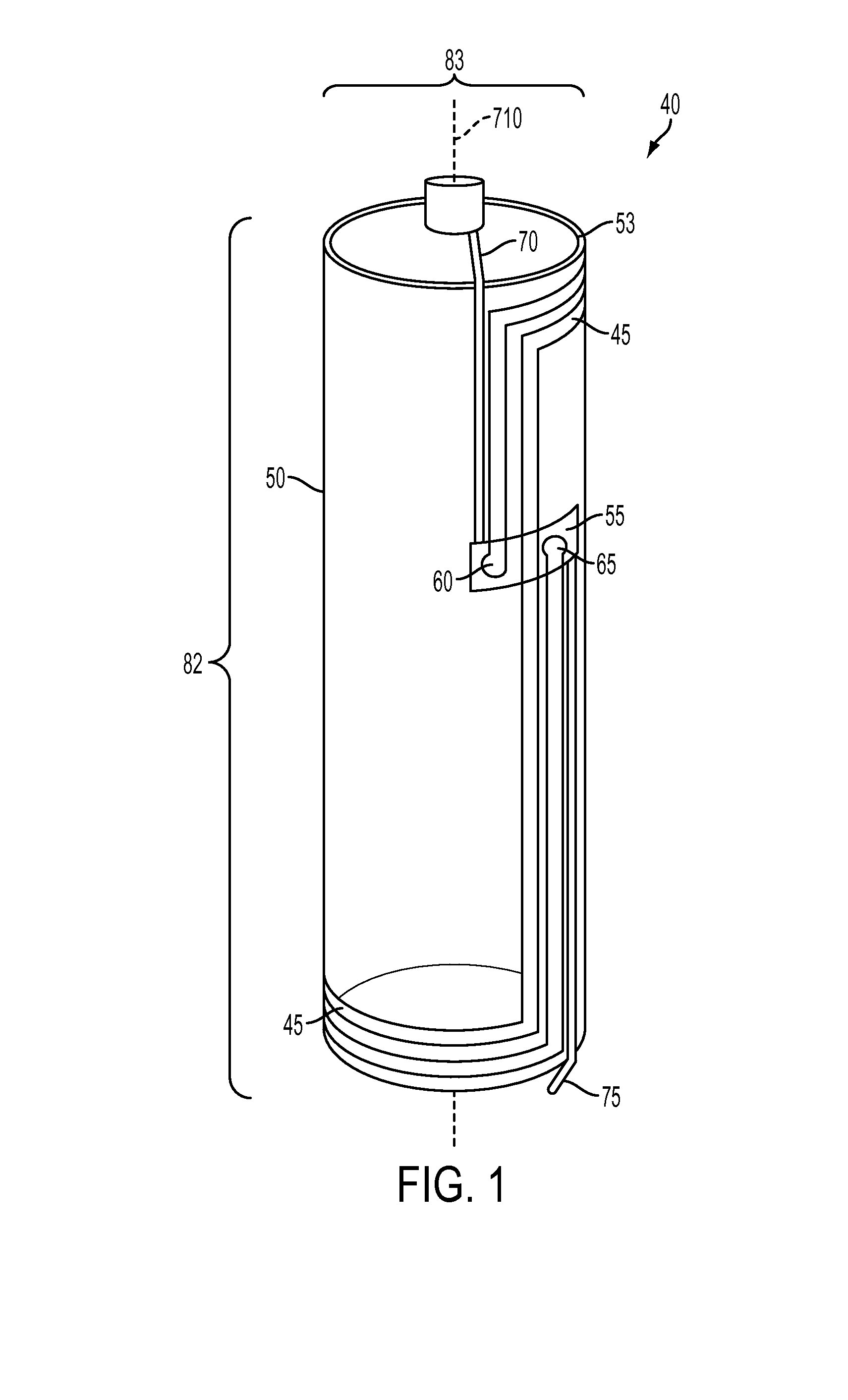 Omni-directional antenna for a cylindrical body