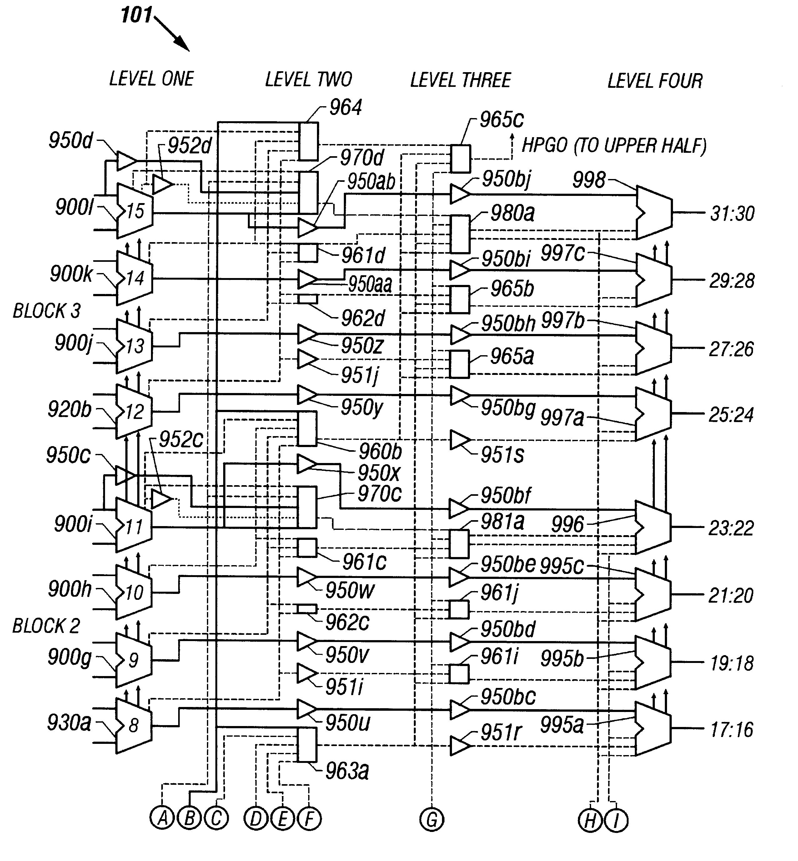 Method and apparatus for interruption of carry propagation on partition boundaries