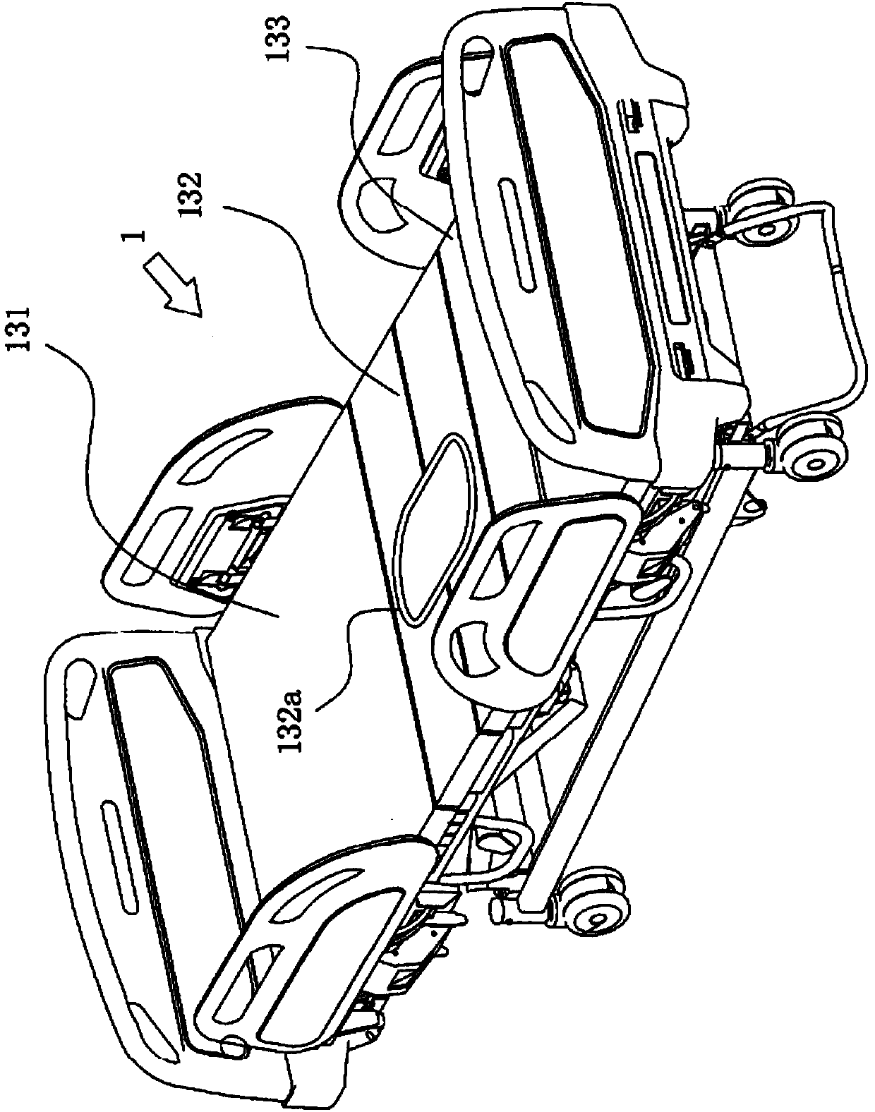 Labor-saving transmission device for nursing beds