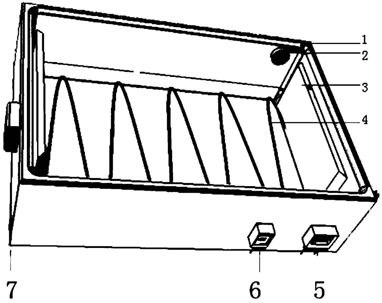 Electric automobile fire active response and assisted self-rescue system based on novel battery box body