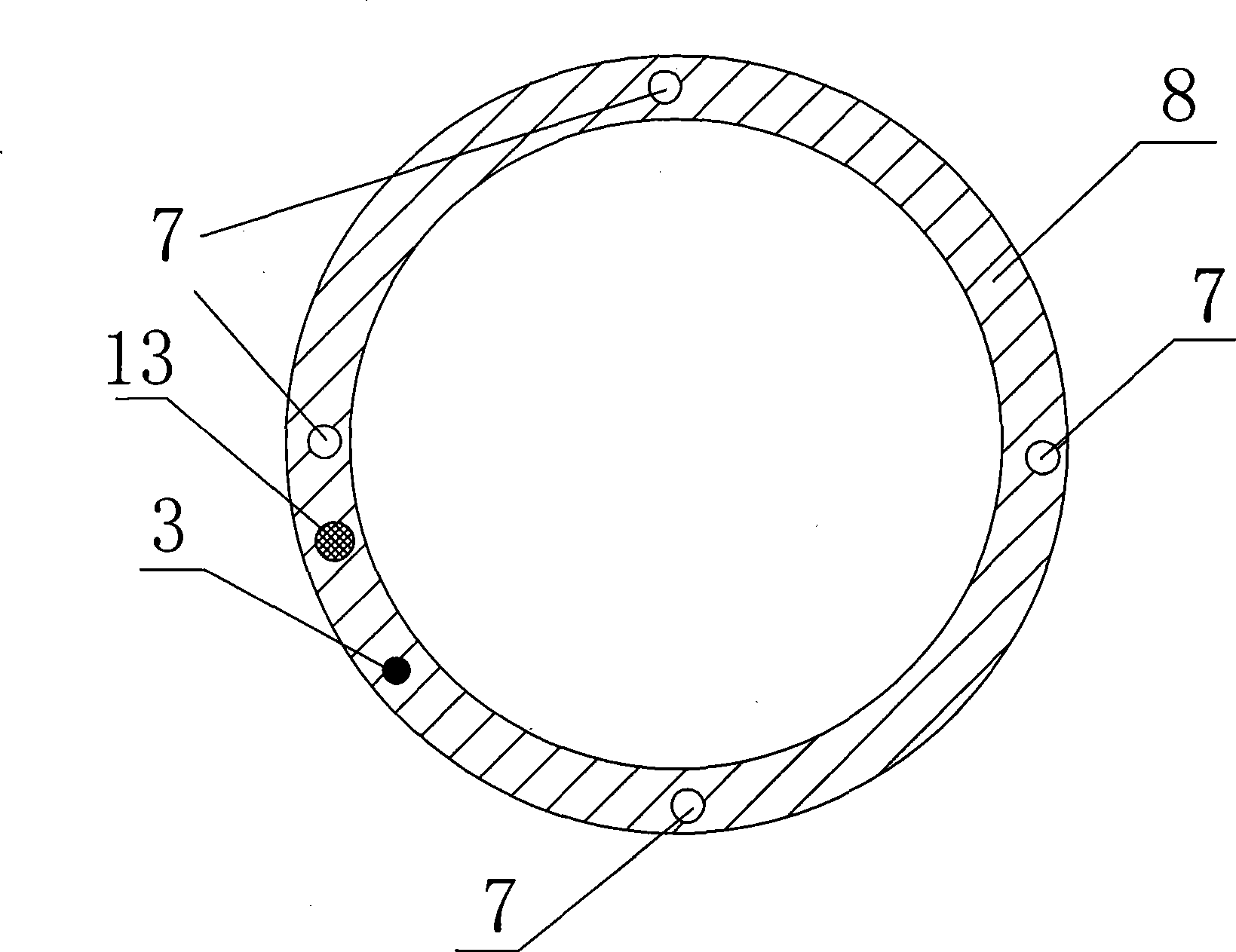 Method for monitoring downhole casing strain by using optical fibre sensor