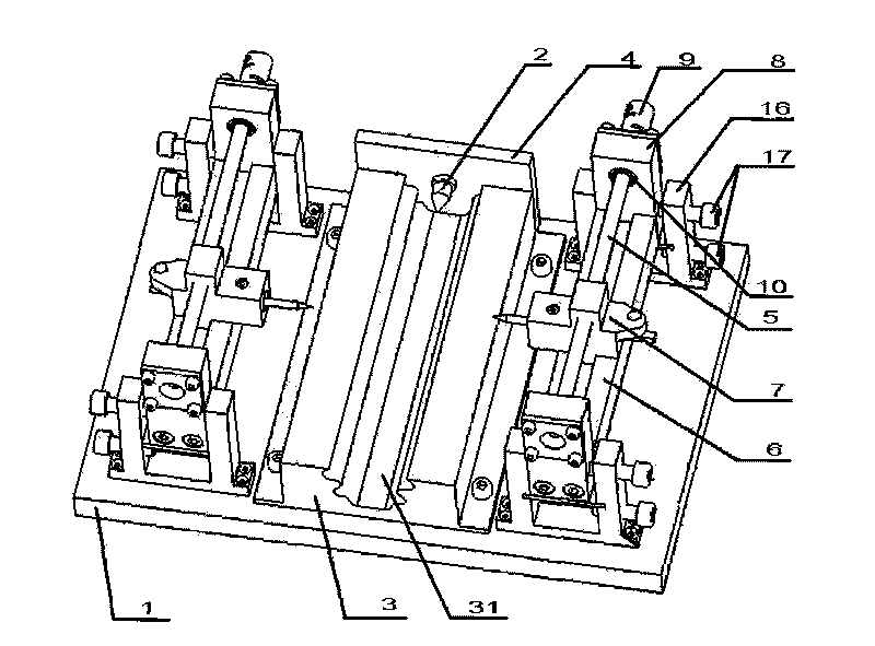 Rapid detecting device and detecting method of precision of blades of gas turbine