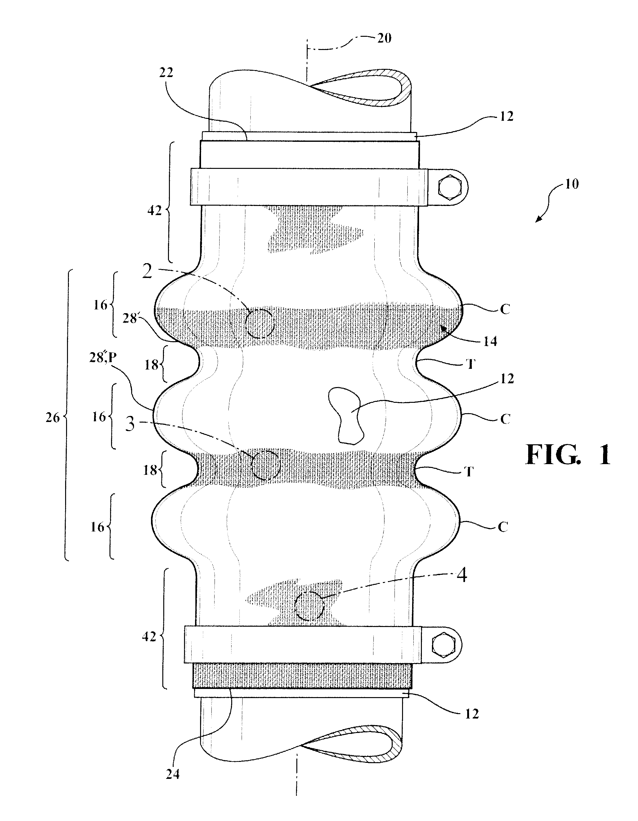 Corrugated knit sleeve and method of construction thereof