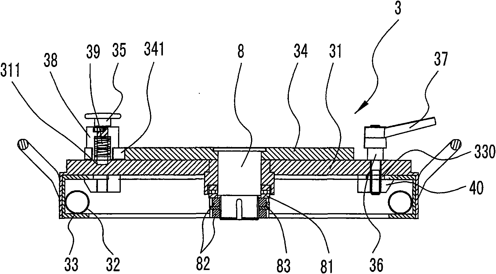 Rotary folding type hydraulic channeling machine