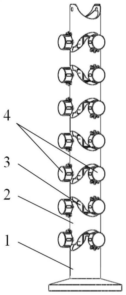 Attitude control system and method for roadway unstructured space redundancy monitoring robot