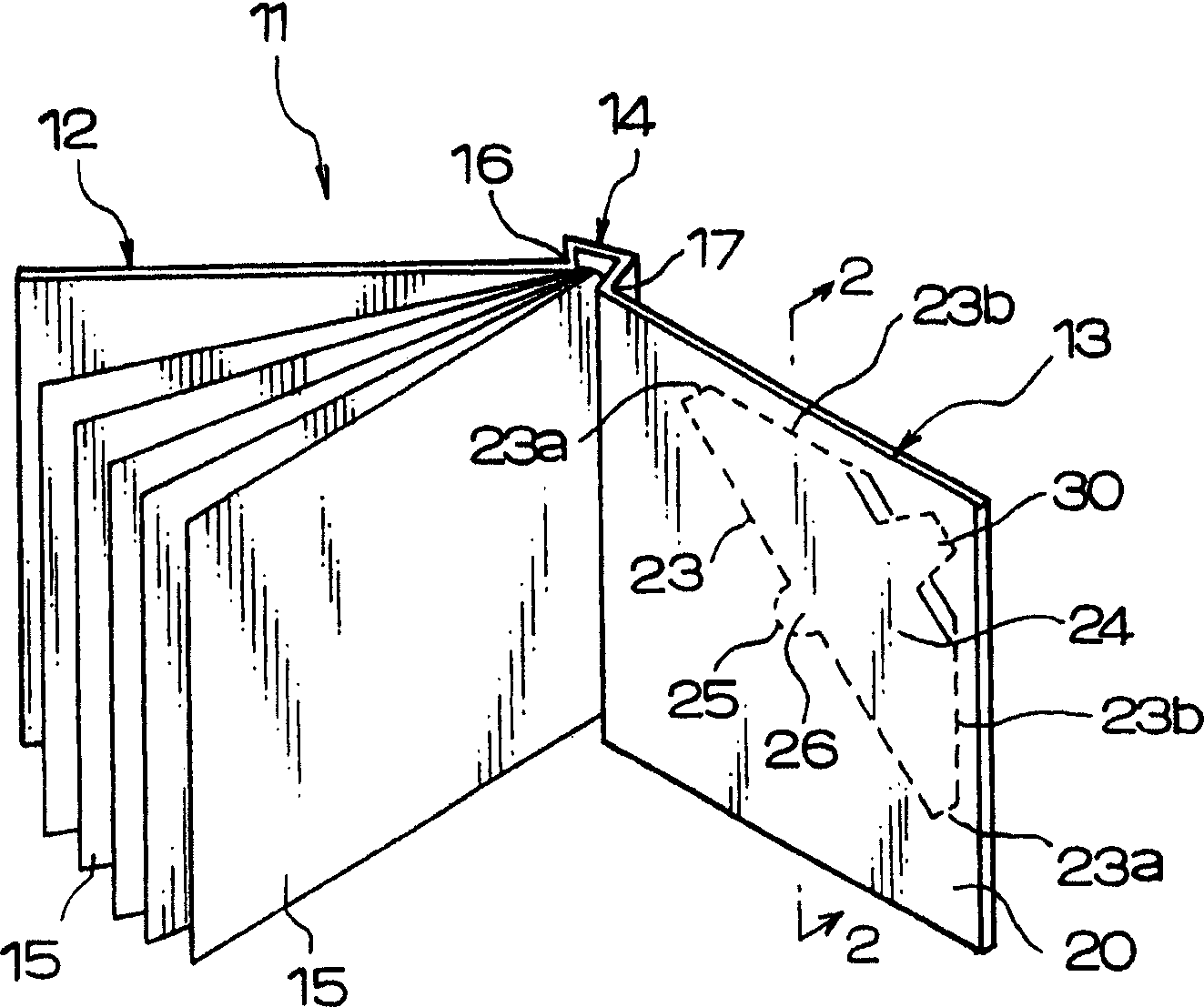 Book-type CD placing box