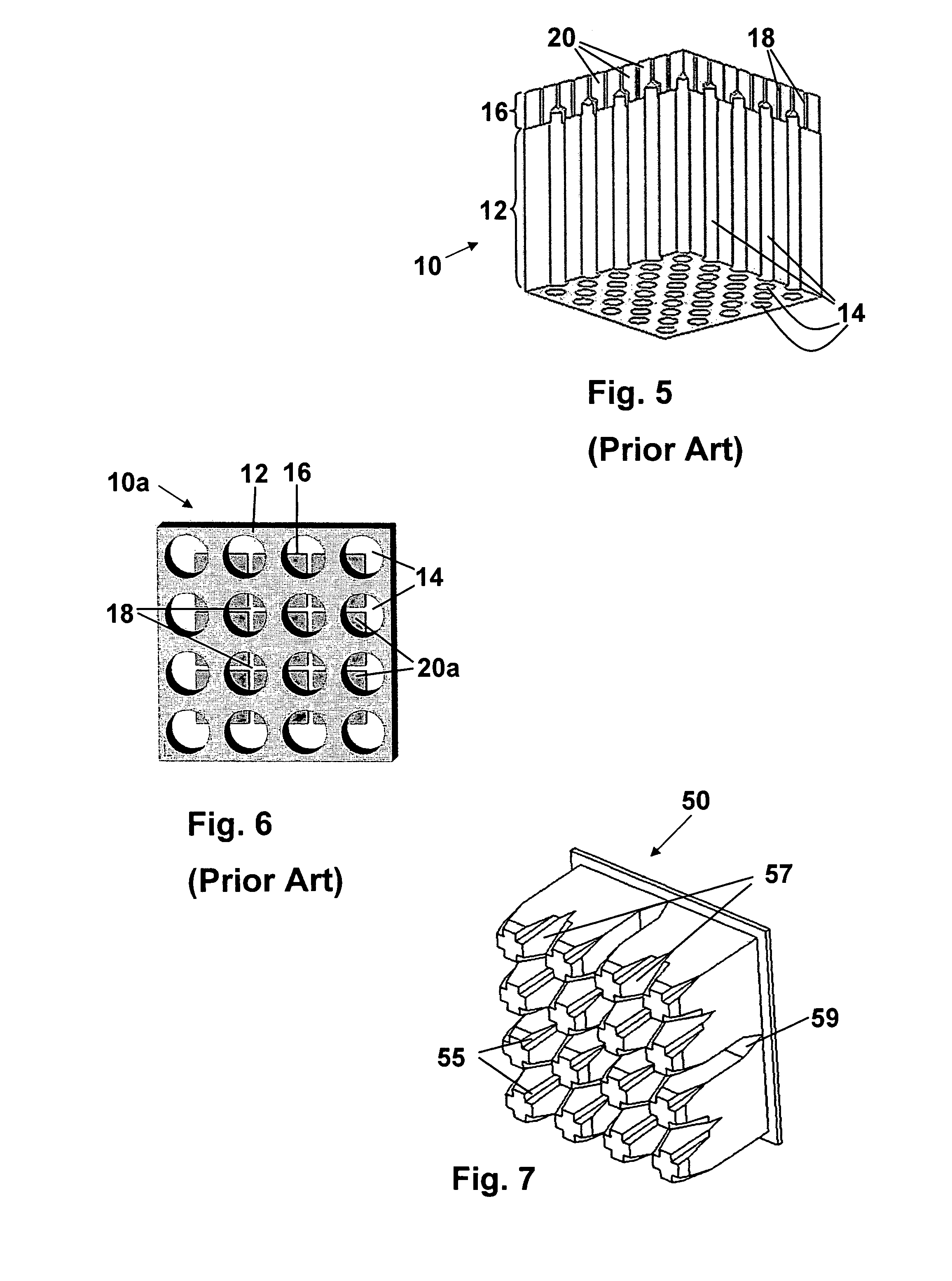 Open cavity extrusion dies