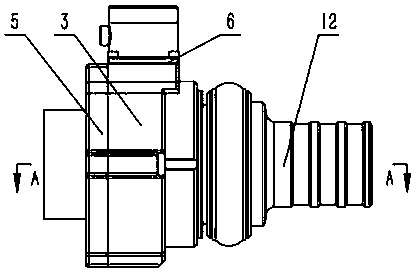 Automatic hose disengagement device of fire-fighting robot