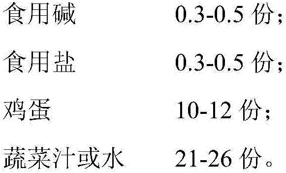 Fresh noodles capable of being stored in refrigerating manner and preparation method thereof