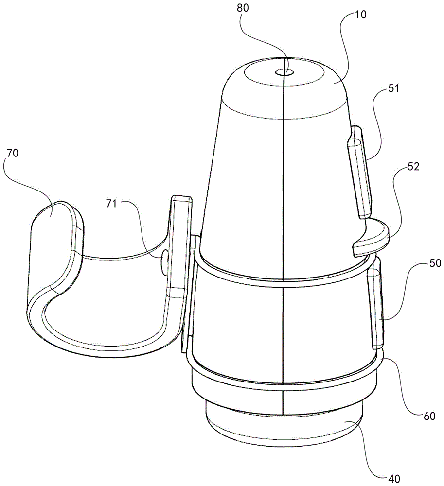 Ring type mouse capable of being adjusted in all directions and using method thereof