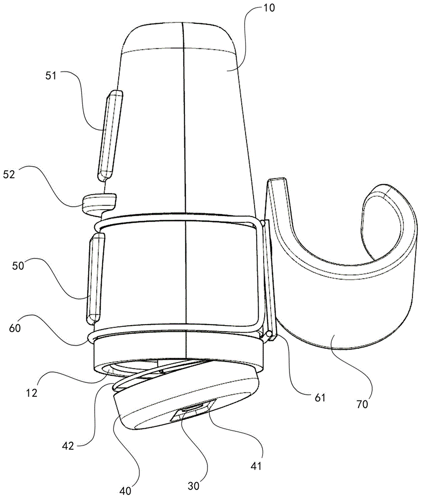 Ring type mouse capable of being adjusted in all directions and using method thereof