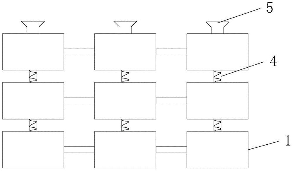 Indoor space adjusting wall based on 3D module splicing