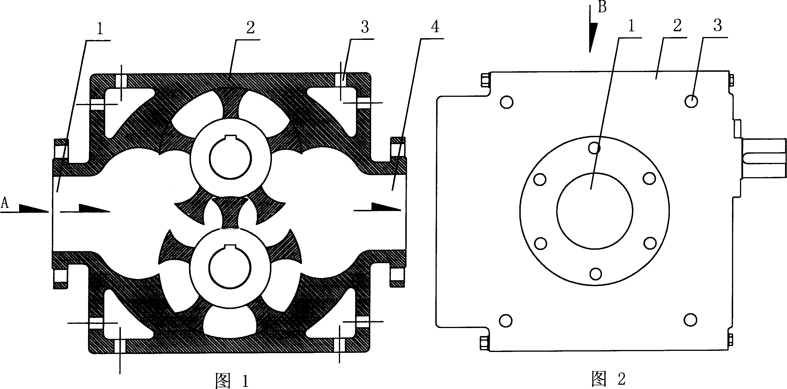 External loop type rotary piston pump