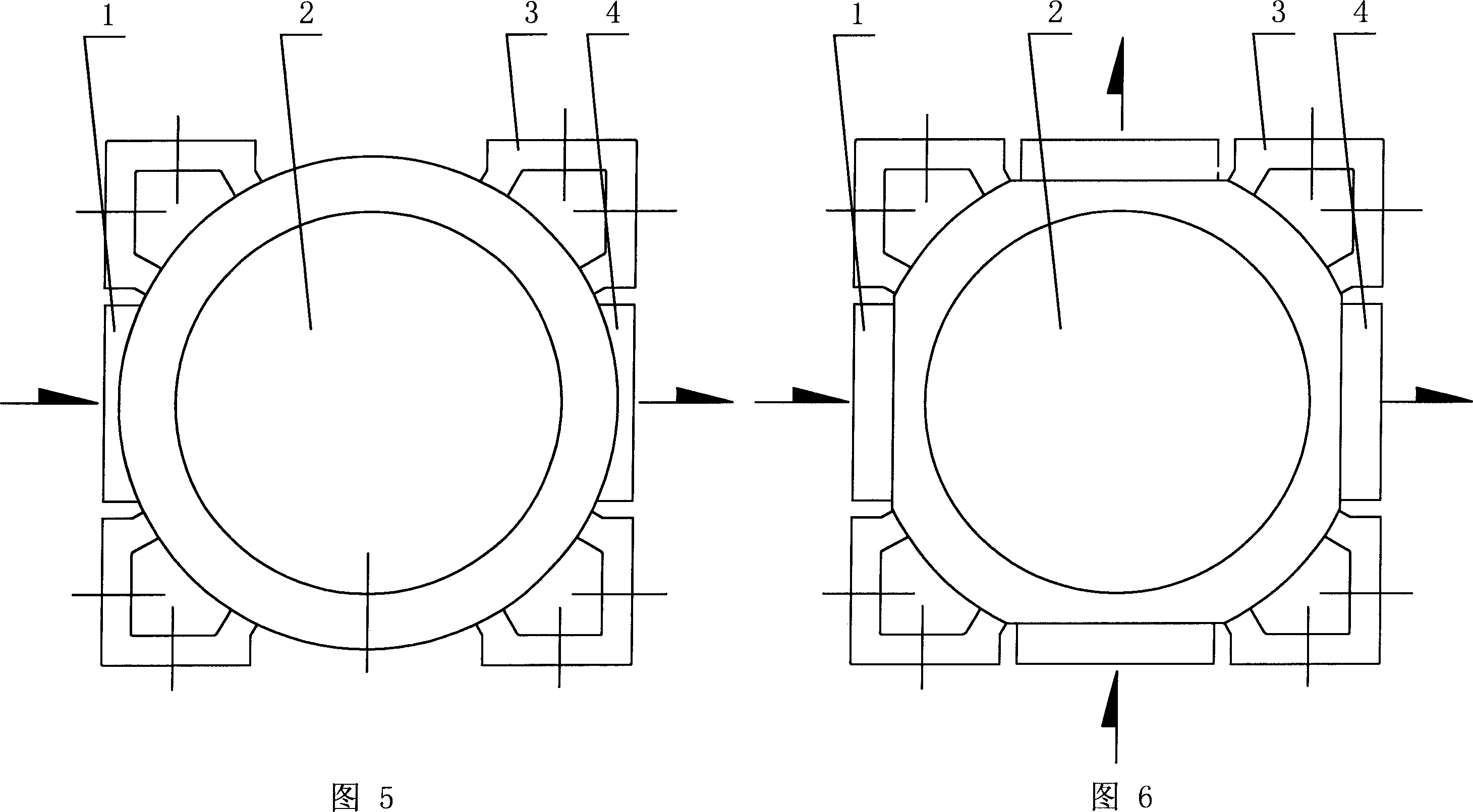 External loop type rotary piston pump