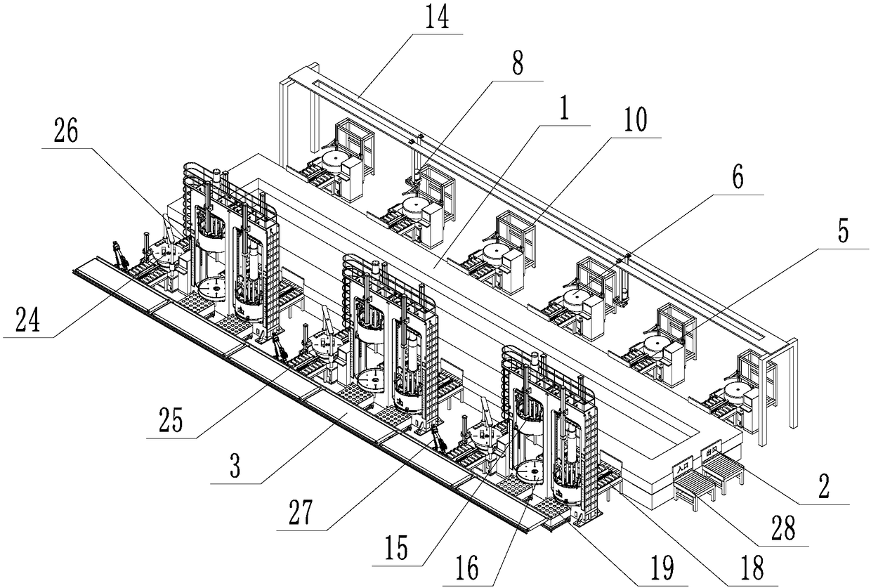 Rubber and plastic product continuous production system and production method