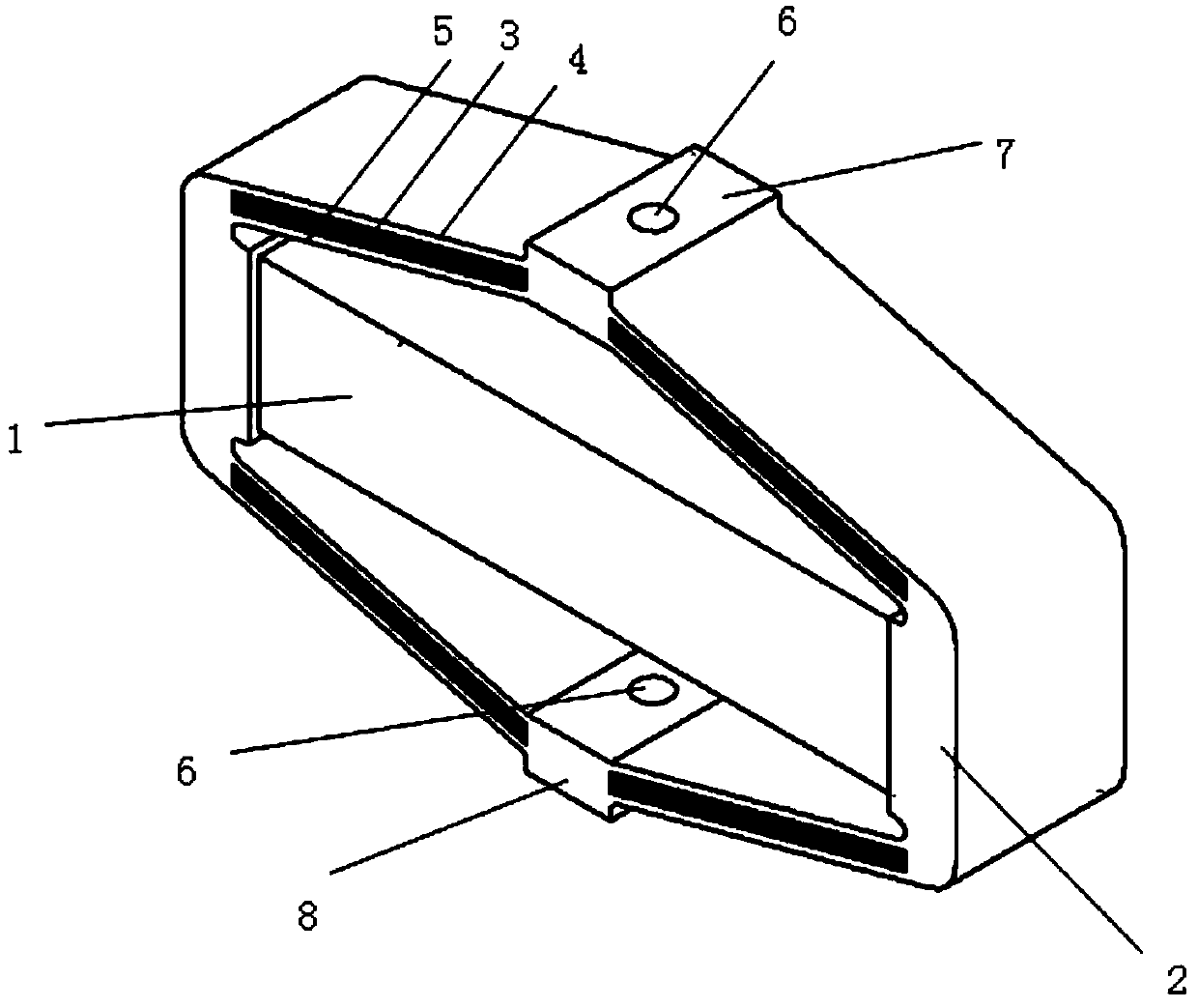 An active and passive integrated vibration reduction and isolation device suitable for large amplitude and wide frequency band