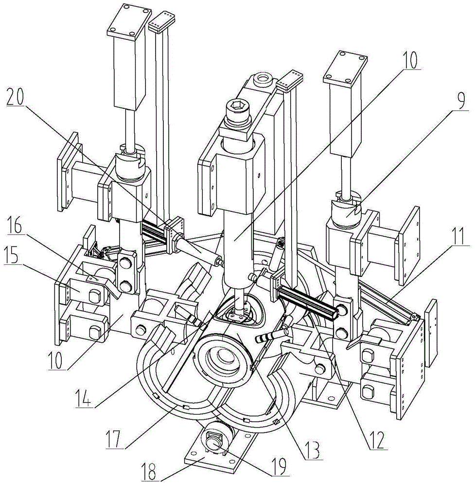 Fully automatic pipe fitting flanging equipment and flanging processing technology