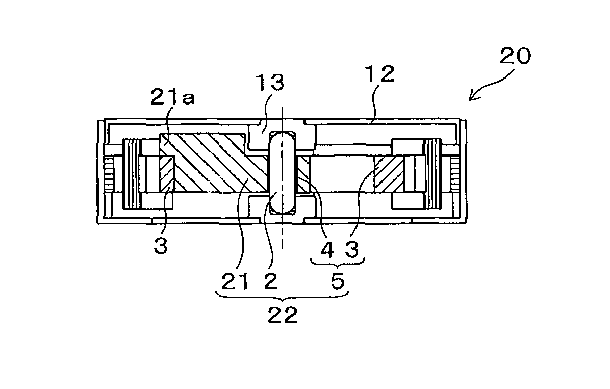 Production method of vibrating motor and rotor for vibrating motor