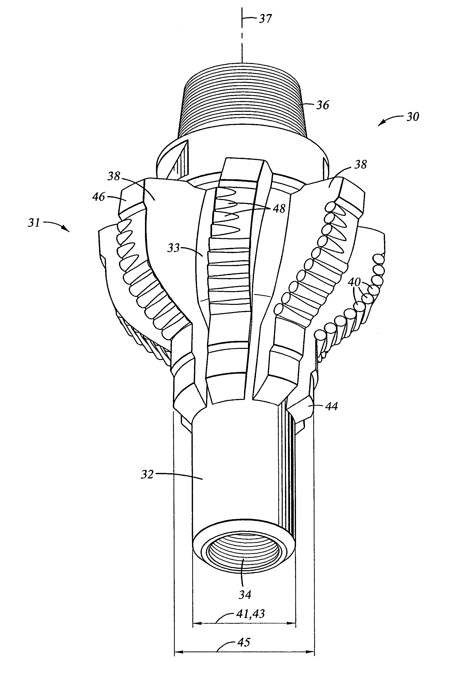 Fixed blade fixed cutter hole opener