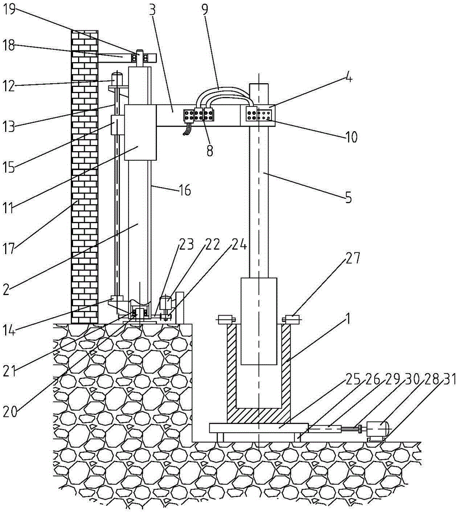 Electroslag remelting furnace with accurate positioning function