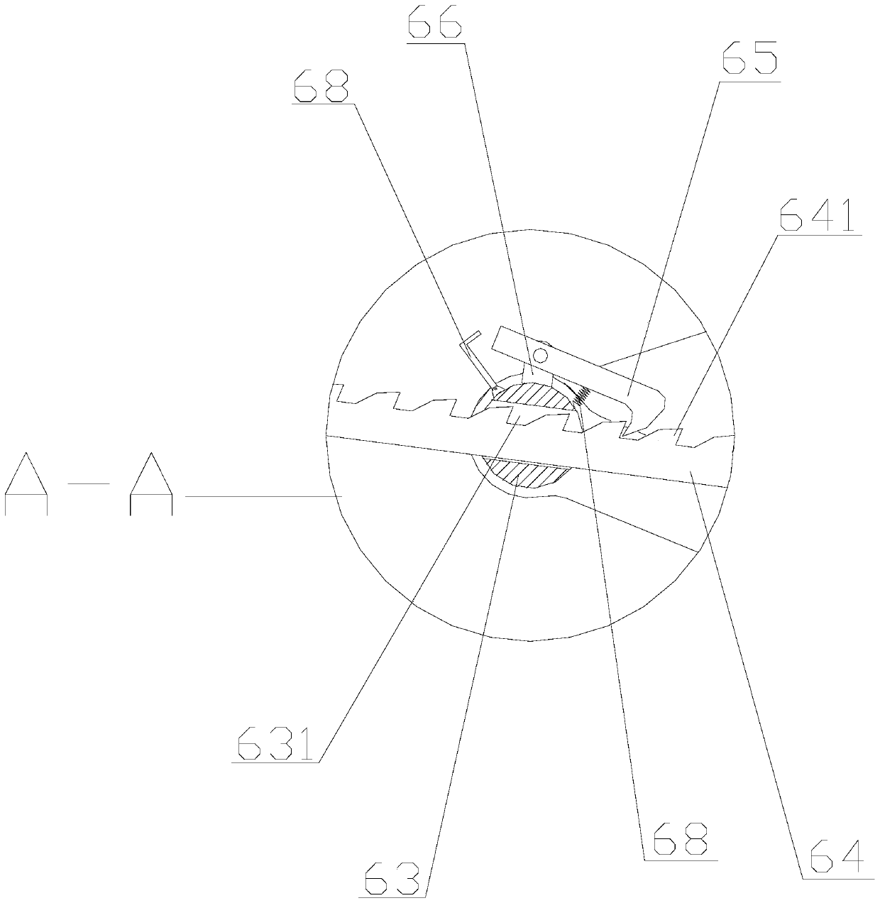 Horizontal jack with safe self-locking function