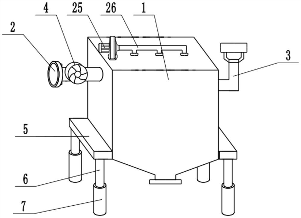 Cloth bag dust removal equipment convenient to clean