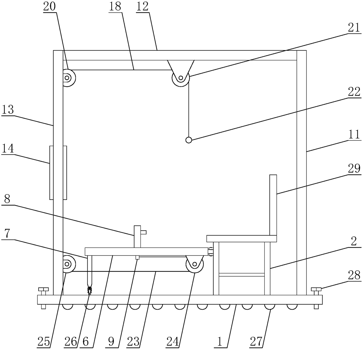 Cooperative training device for upper and lower limbs