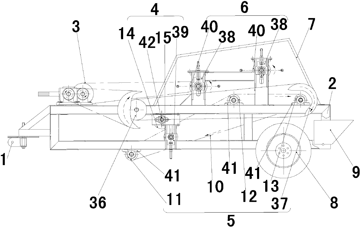 Root-soil separating device for root crops