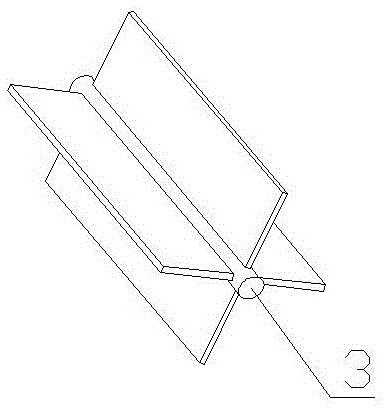 Liquid anti-sloshing storage tank with rotatable cross-shaped blades and anti-sloshing method