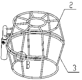 Bearing device used for steel bar coiled material straightening and provided with locking mechanism