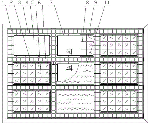 Daylight waterproof roof with channels