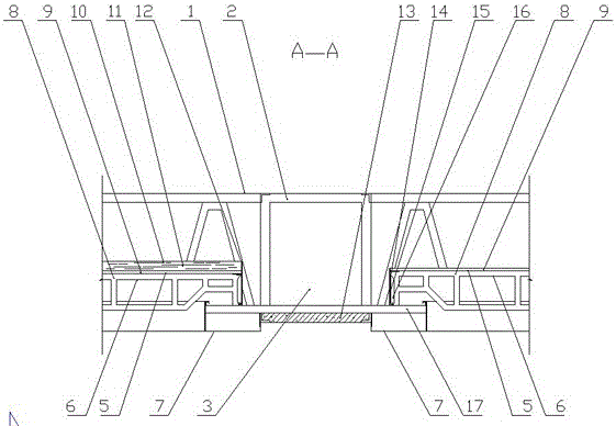 Daylight waterproof roof with channels