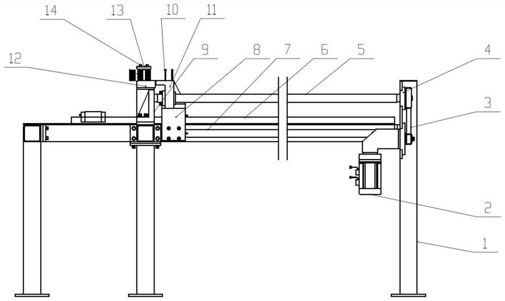 Continuous parallel traction method and traction device