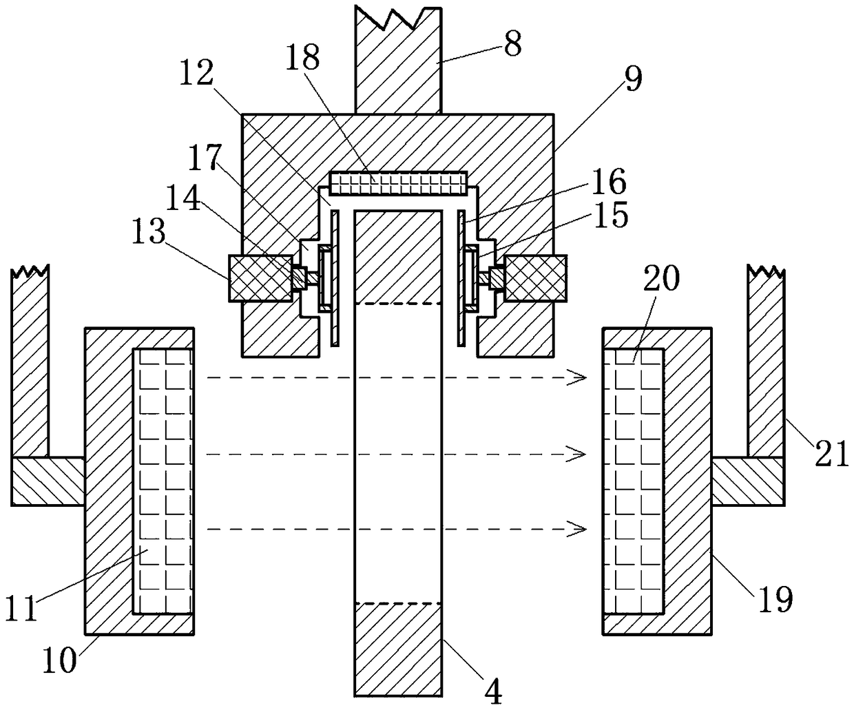 Photoelectric nut washer screening mechanism device