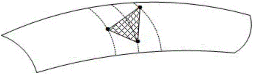 Multi-point contact cylindrical gear meshing pair based on conjugate curves