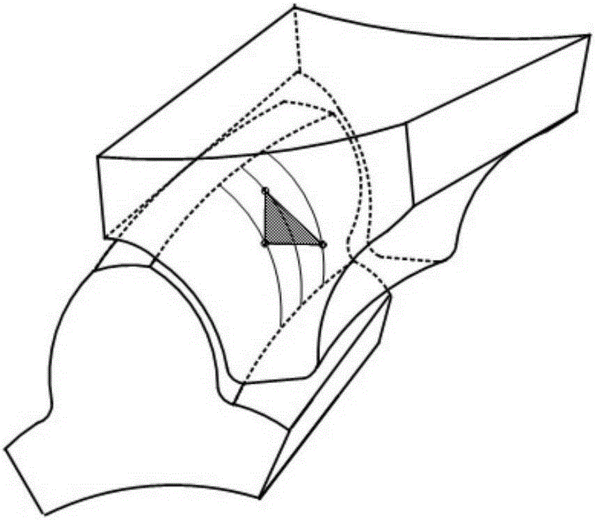 Multi-point contact cylindrical gear meshing pair based on conjugate curves