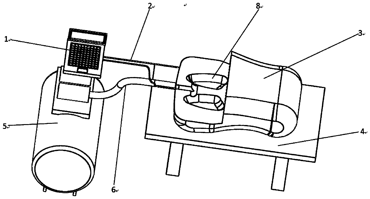 Tracking device for simulating human lung tumor movement