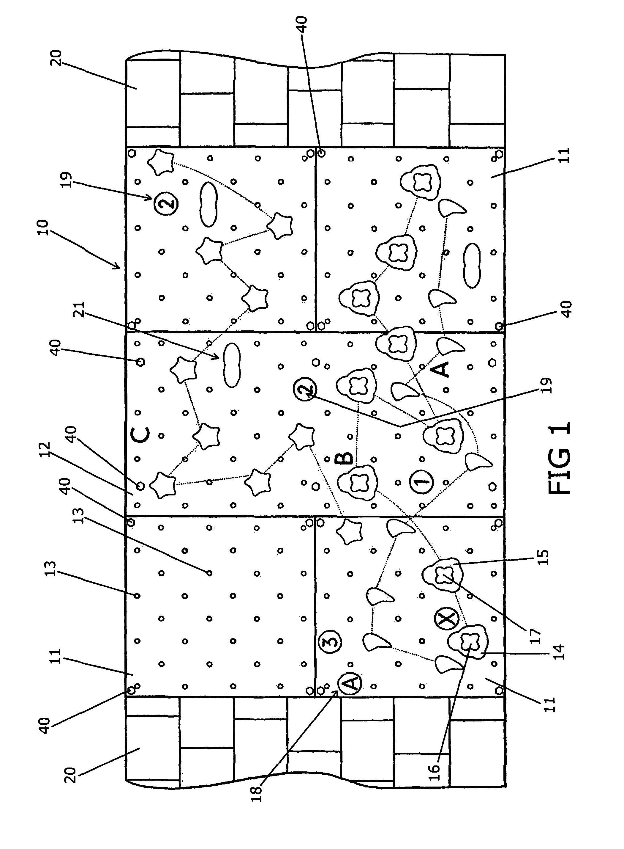 Climbing wall assembly